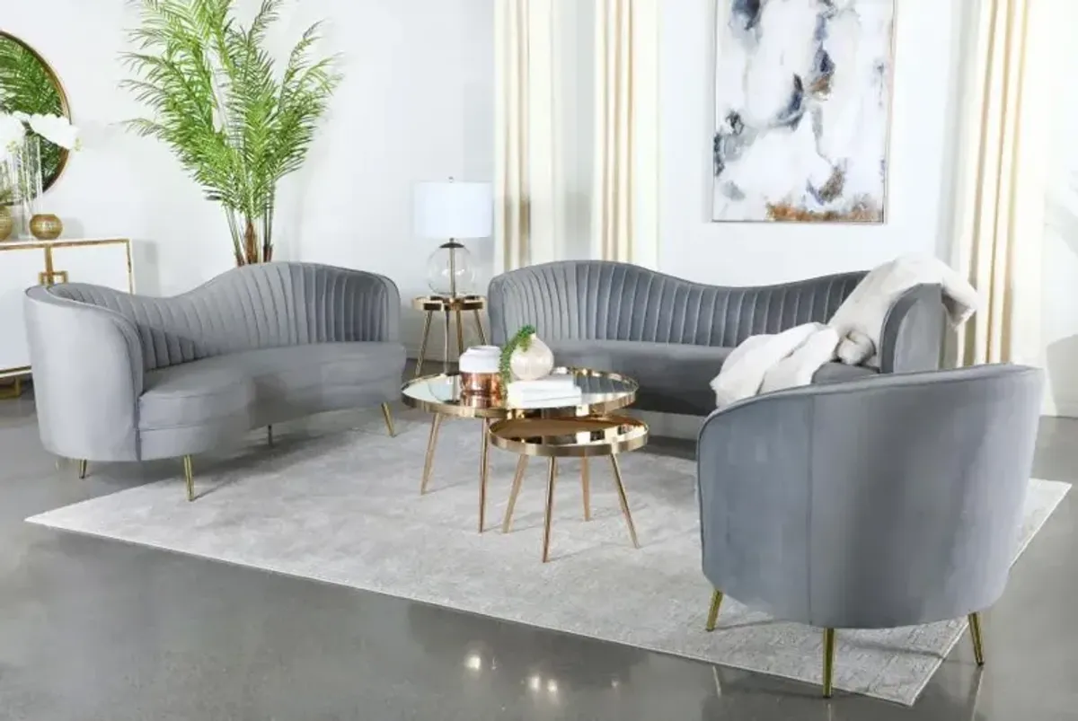 Sophia - Upholstered Channel Tufted Loveseat