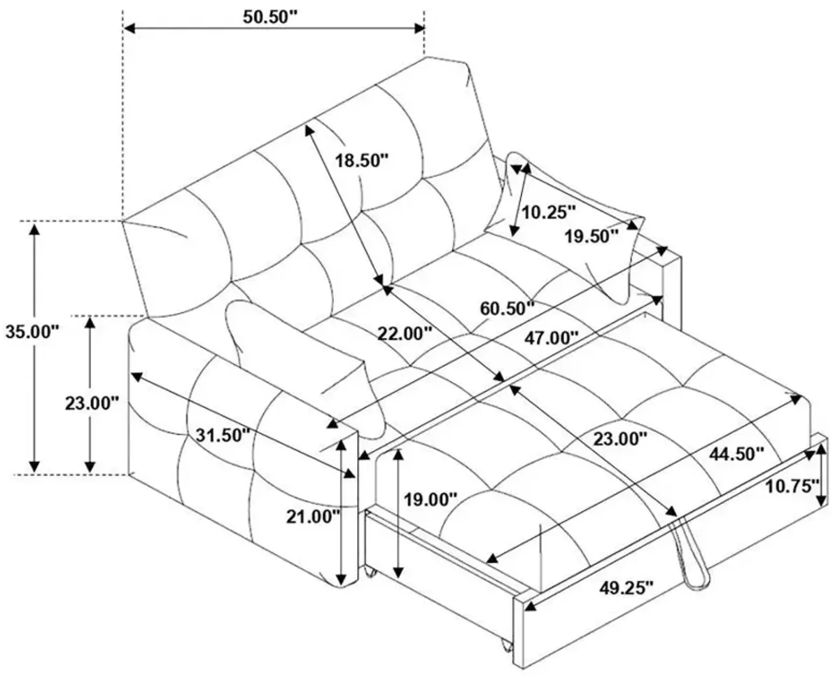 Cotswold - Upholstered Convertible Sleeper Sofa Bed