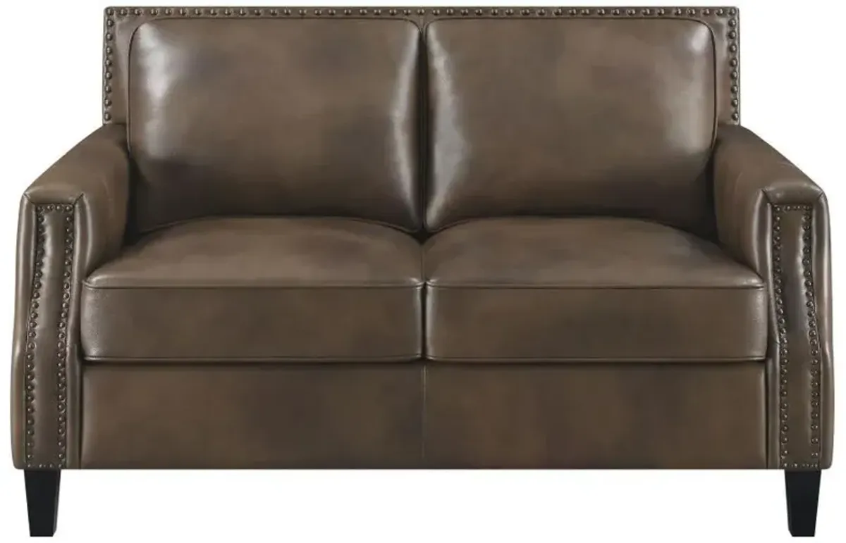 Leaton - Upholstered Recessed Arm Sofa Set