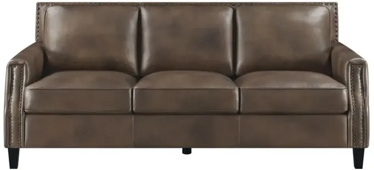 Leaton - Upholstered Recessed Arm Sofa Set