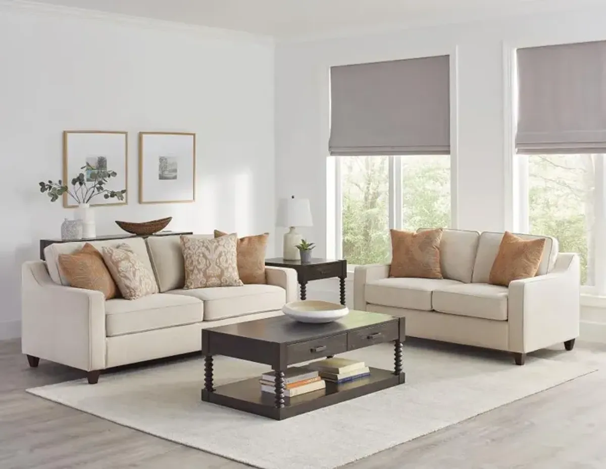 Christine - Upholstered Sloped Arm Sofa Set