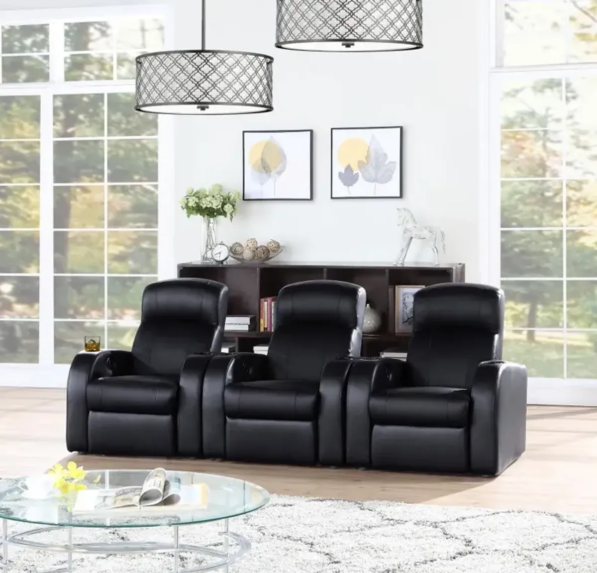 Cyrus - Upholstered Home Theater Seating