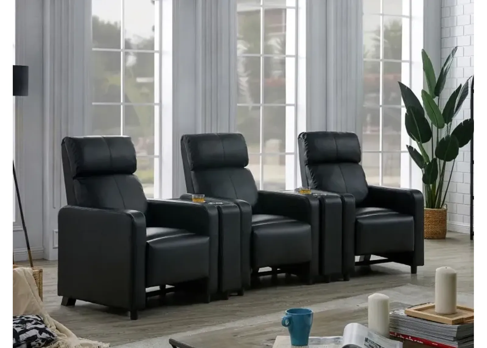 Toohey - Upholstered Tufted Recliner Living Room Set