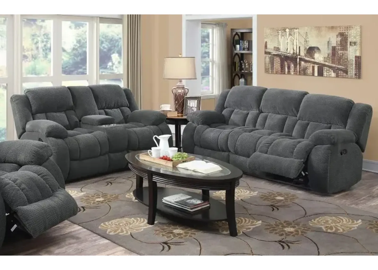 Weissman - Upholstered Reclining Sofa Set