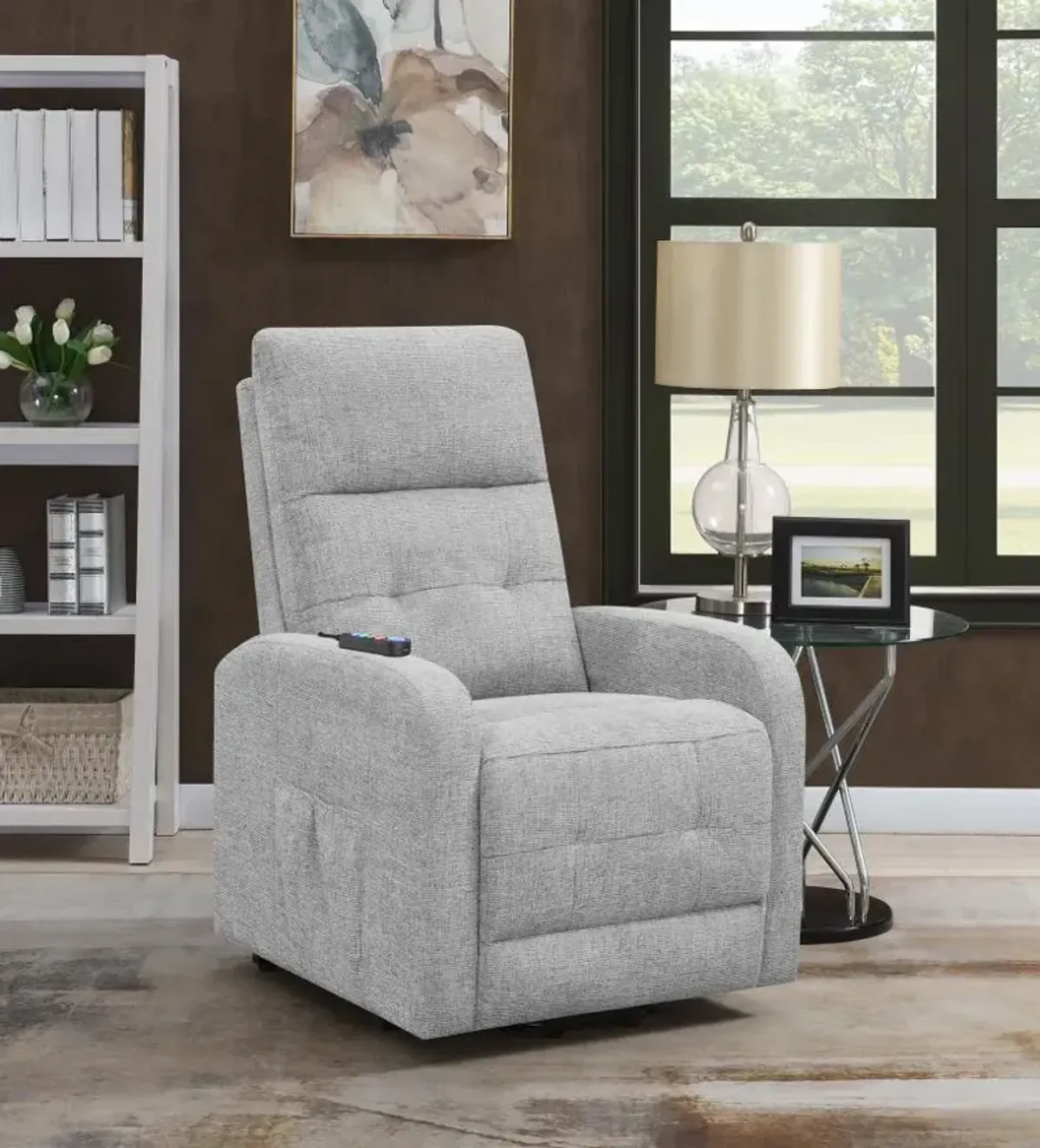 Howie - Upholstered Power Lift Massage Chair