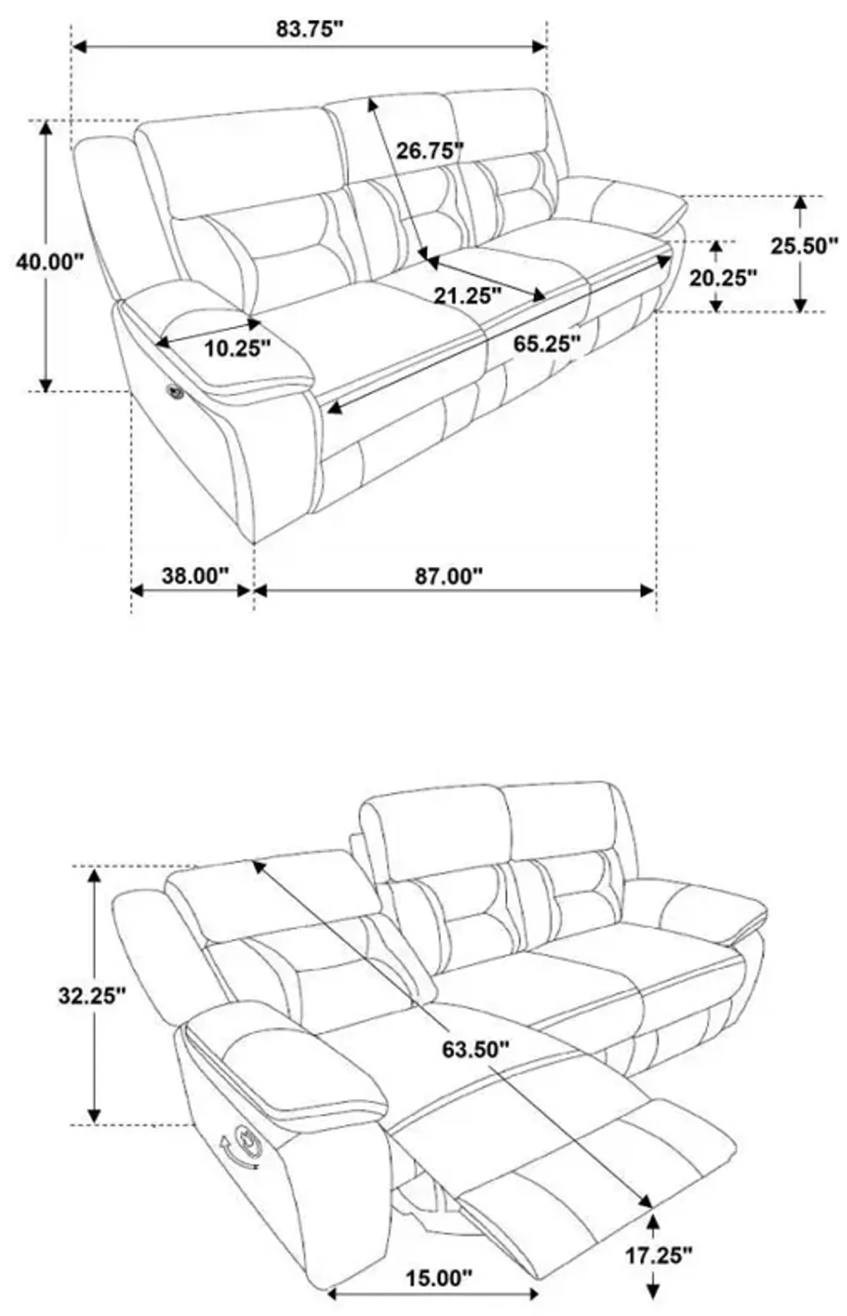 Greer - Upholstered Motion Reclining Sofa