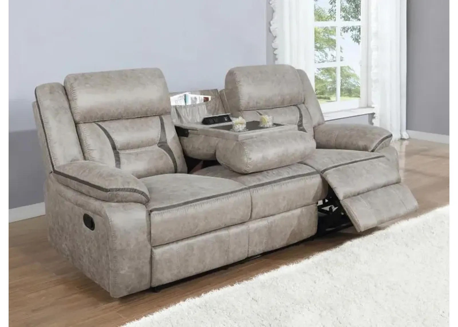 Greer - Upholstered Motion Reclining Sofa