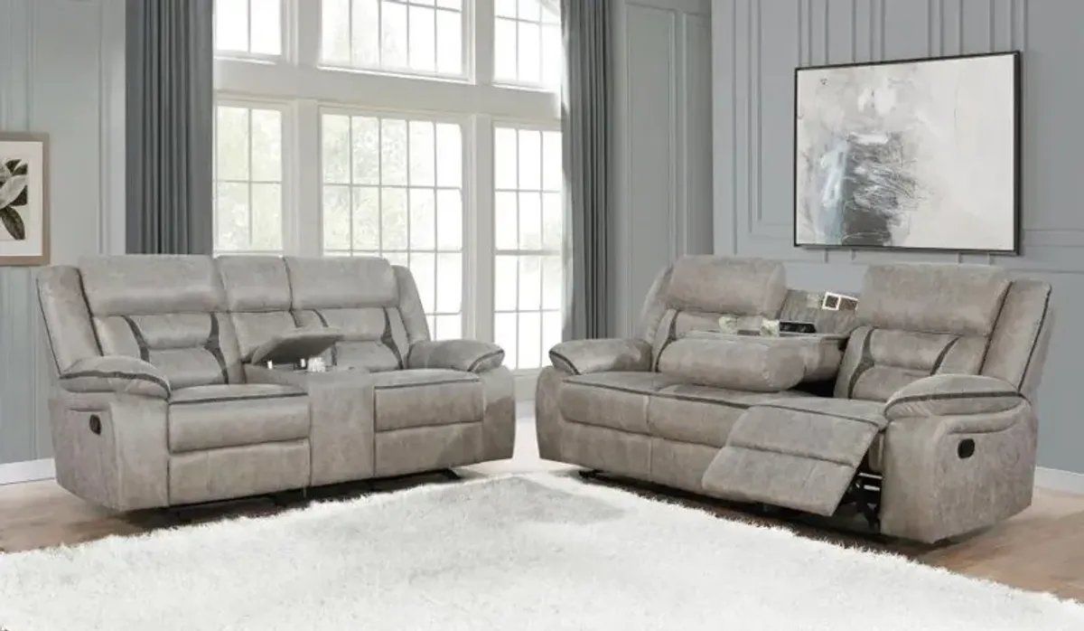 Greer - Upholstered Reclining Sofa Set