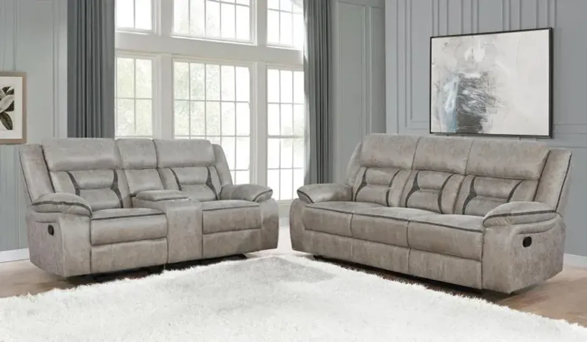 Greer - Upholstered Reclining Sofa Set