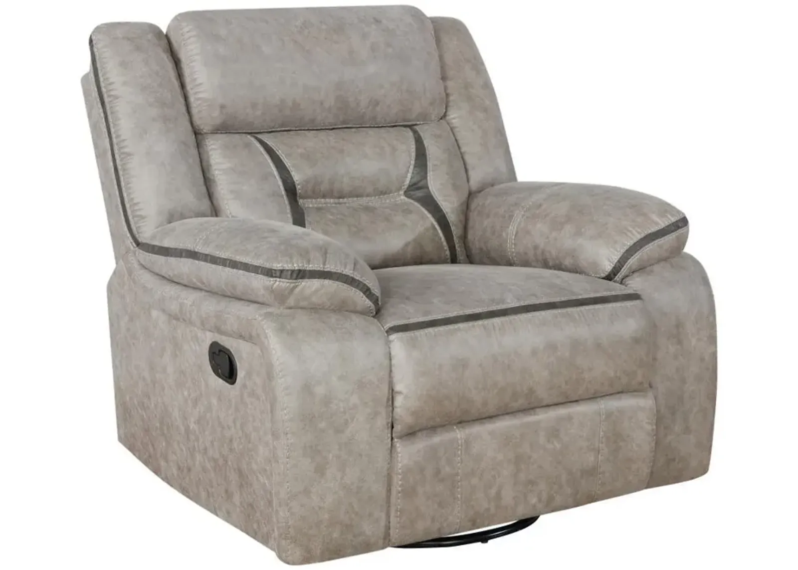 Greer - Upholstered Swivel Glider Recliner Chair