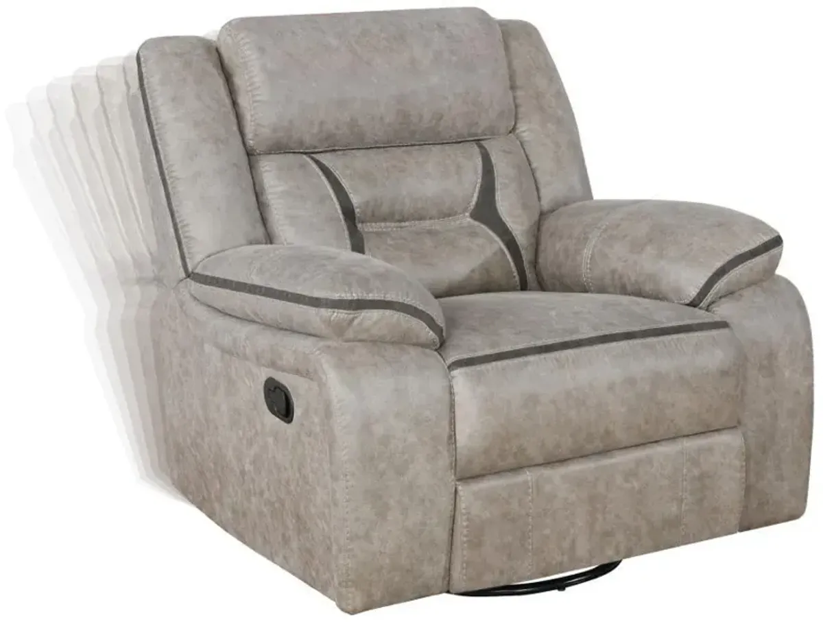 Greer - Upholstered Swivel Glider Recliner Chair