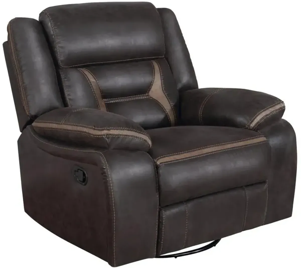 Greer - Upholstered Swivel Glider Recliner Chair