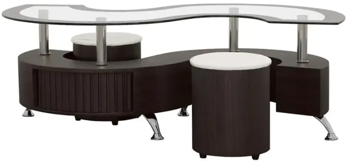 Buckley - 3 Piece Coffee Table And Stools Set