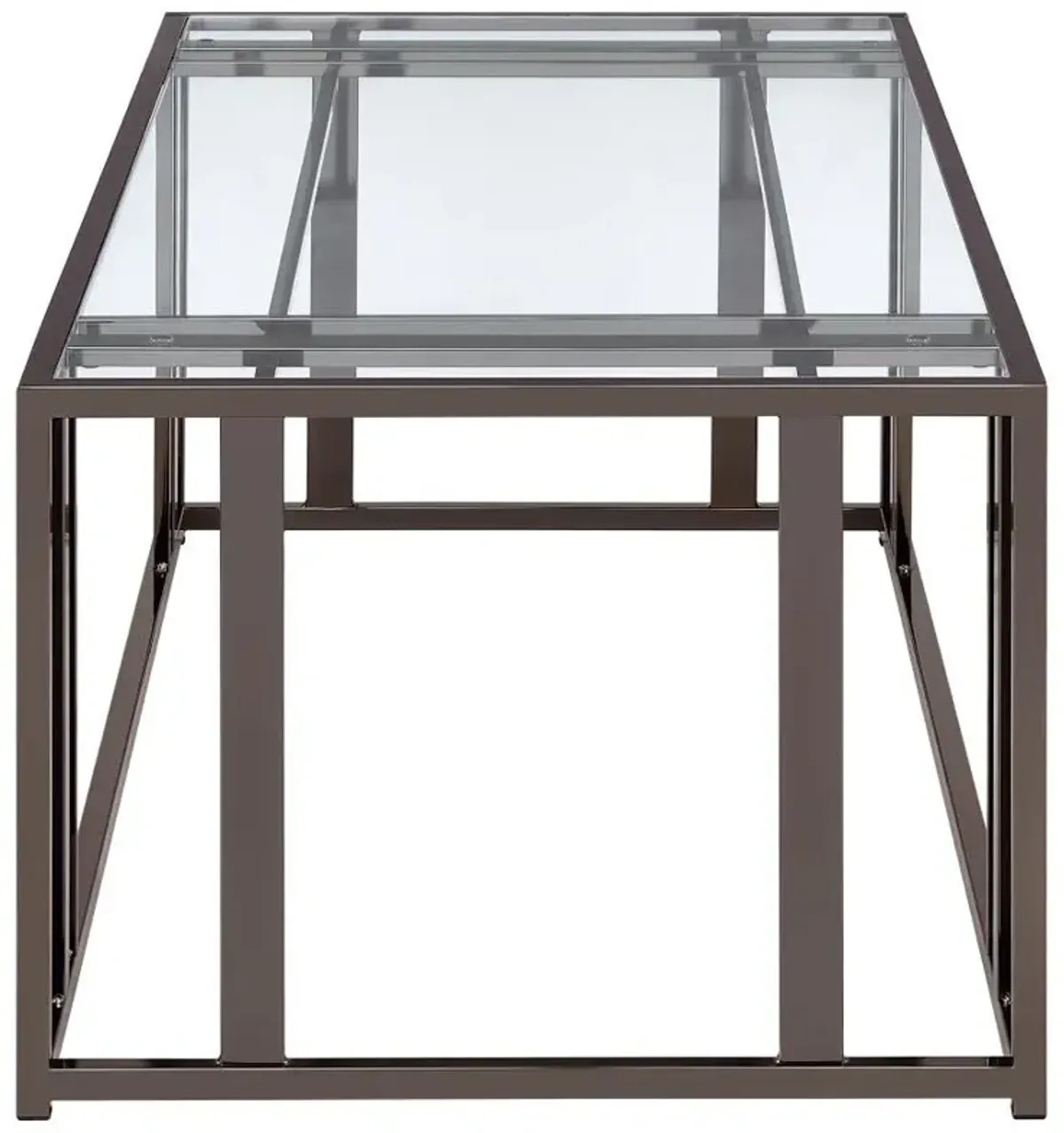 Adri - Rectangular Glass Top Coffee Table