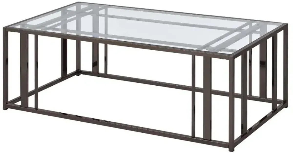 Adri - Rectangular Glass Top Coffee Table