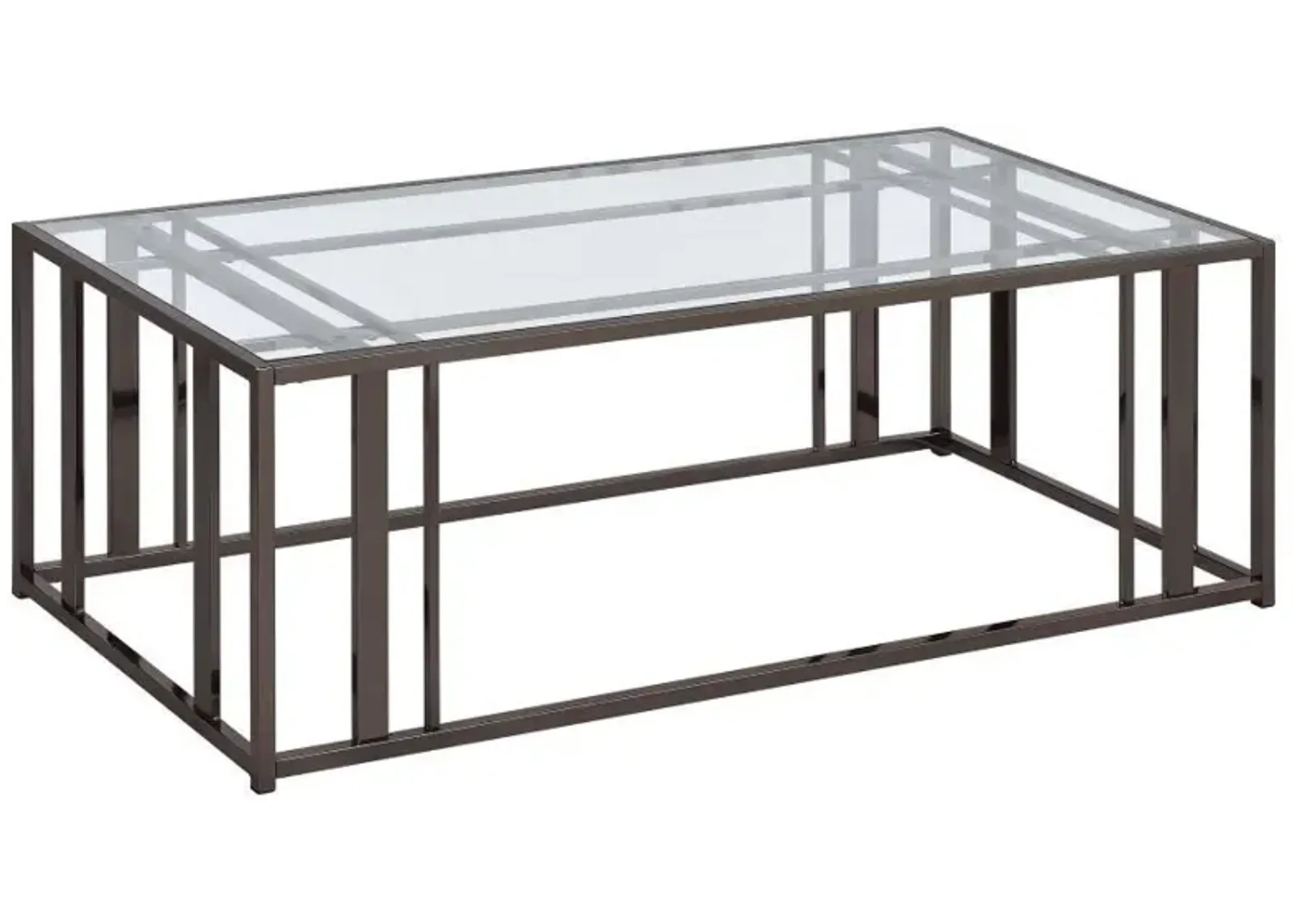 Adri - Rectangular Glass Top Coffee Table