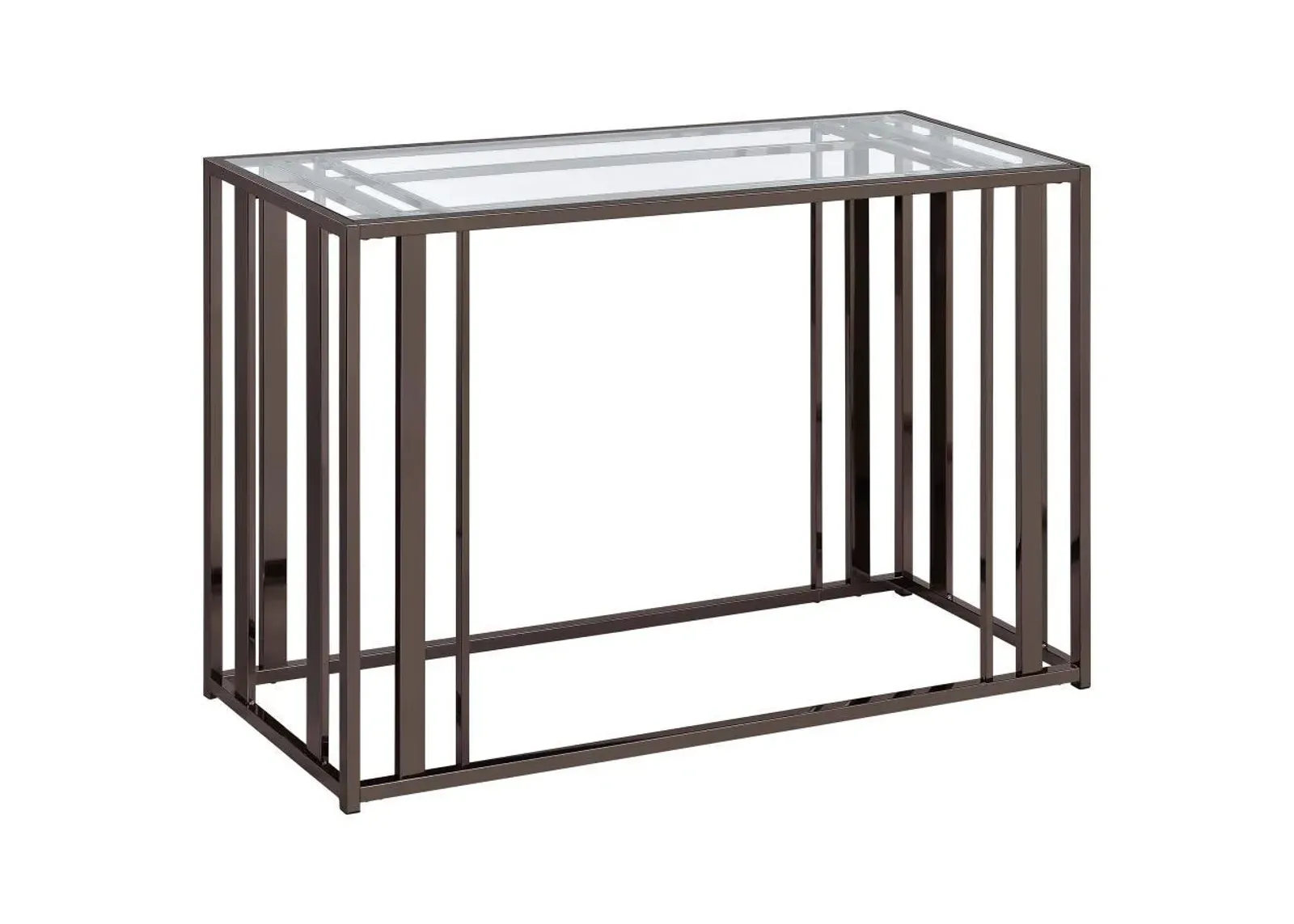 Adri - Glass Top Entryway Sofa Console Table