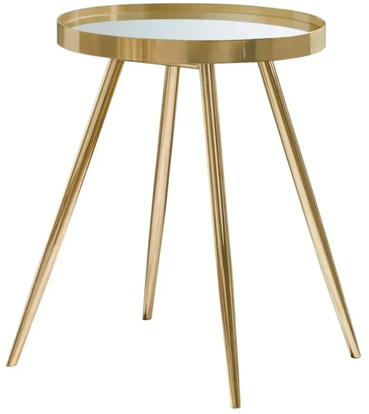 Kaelyn - Round Mirror Top End Table