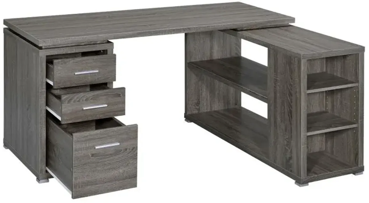 Yvette - 3-Drawer L-Shape Computer Desk