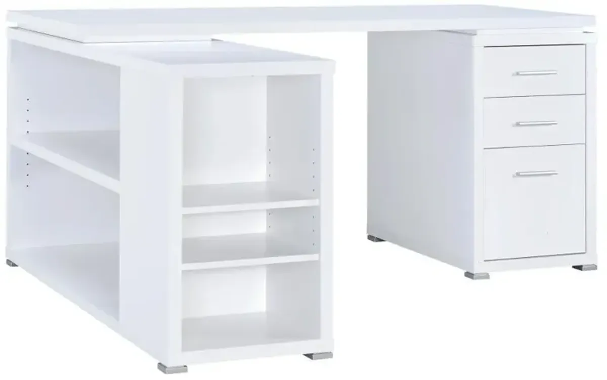 Yvette - 3-Drawer L-Shape Computer Desk
