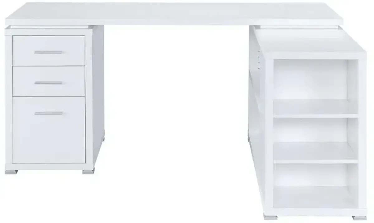 Yvette - 3-Drawer L-Shape Computer Desk