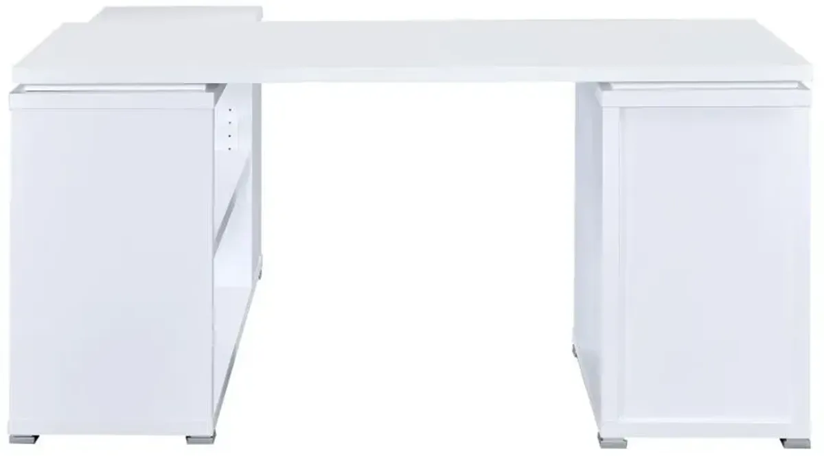 Yvette - 3-Drawer L-Shape Computer Desk