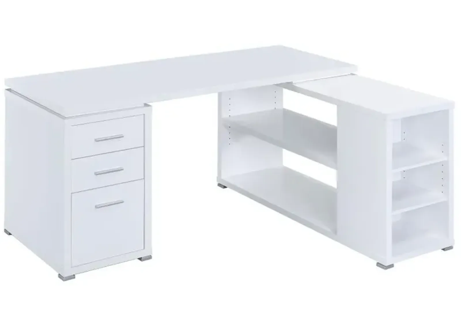 Yvette - 3-Drawer L-Shape Computer Desk