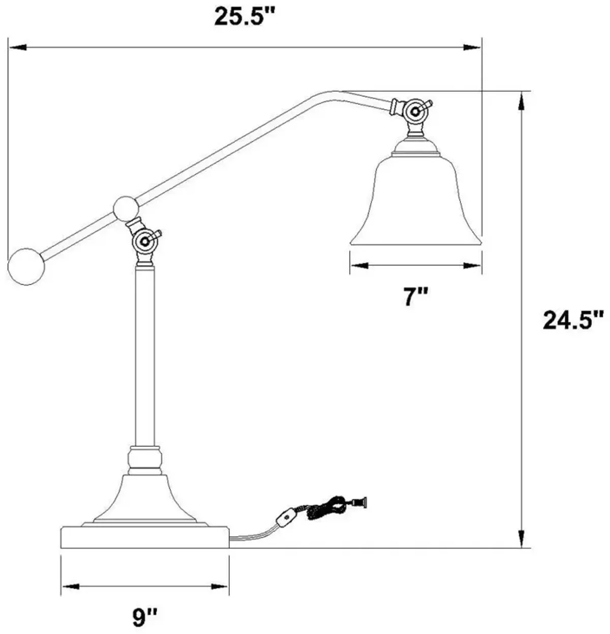 Eduardo - Bell Down Bridge Lamp