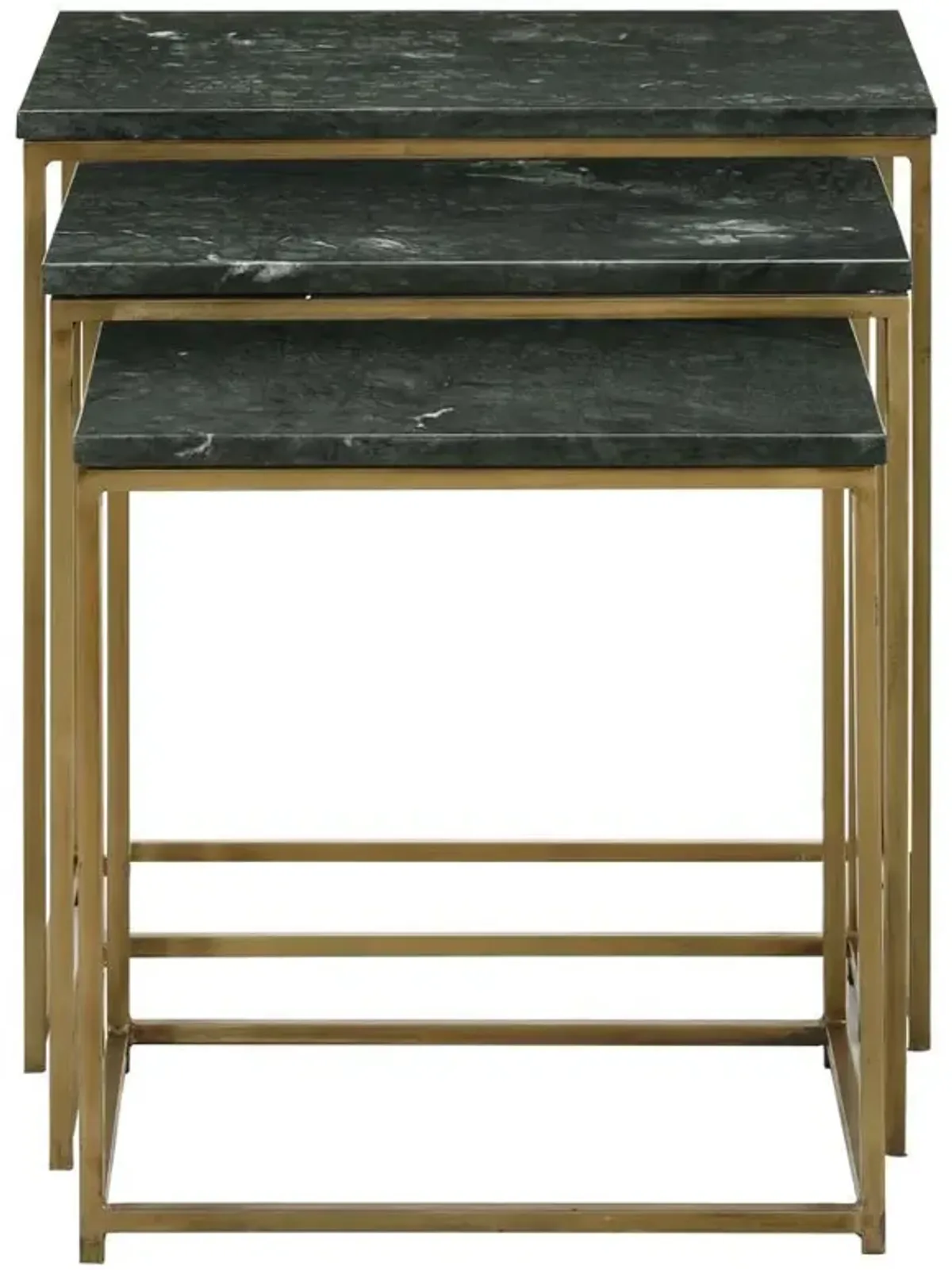 Medora - Marble Top Nesting Table Set