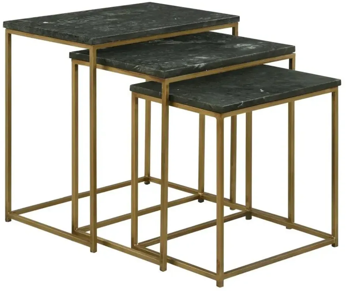 Medora - Marble Top Nesting Table Set