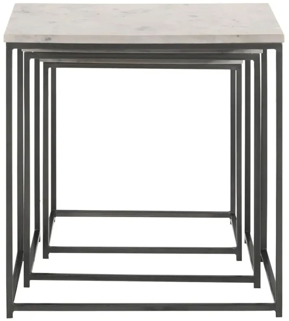 Medora - Marble Top Nesting Table Set