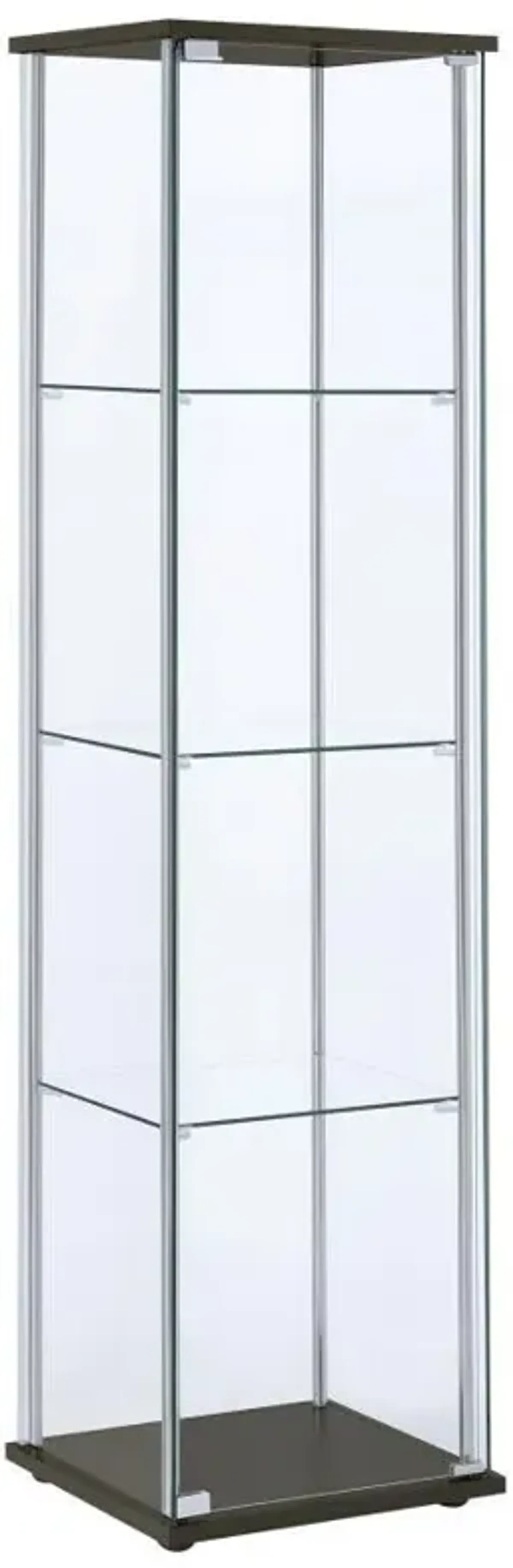 Bellatrix - 4-Shelf Clear Glass Curio Cabinet