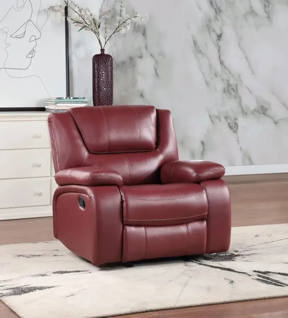 Camila - Upholstered Glider Recliner Chair