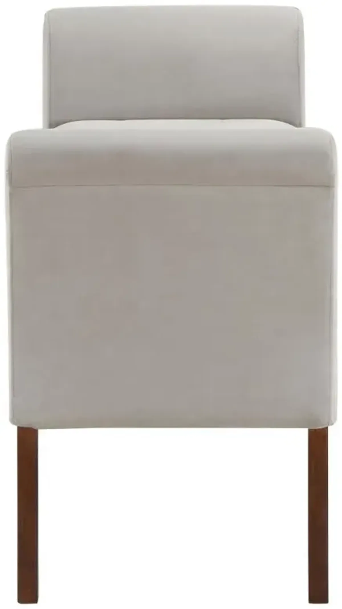 Farrah - Velvet Upholstered Rolled Arm Storage Bench