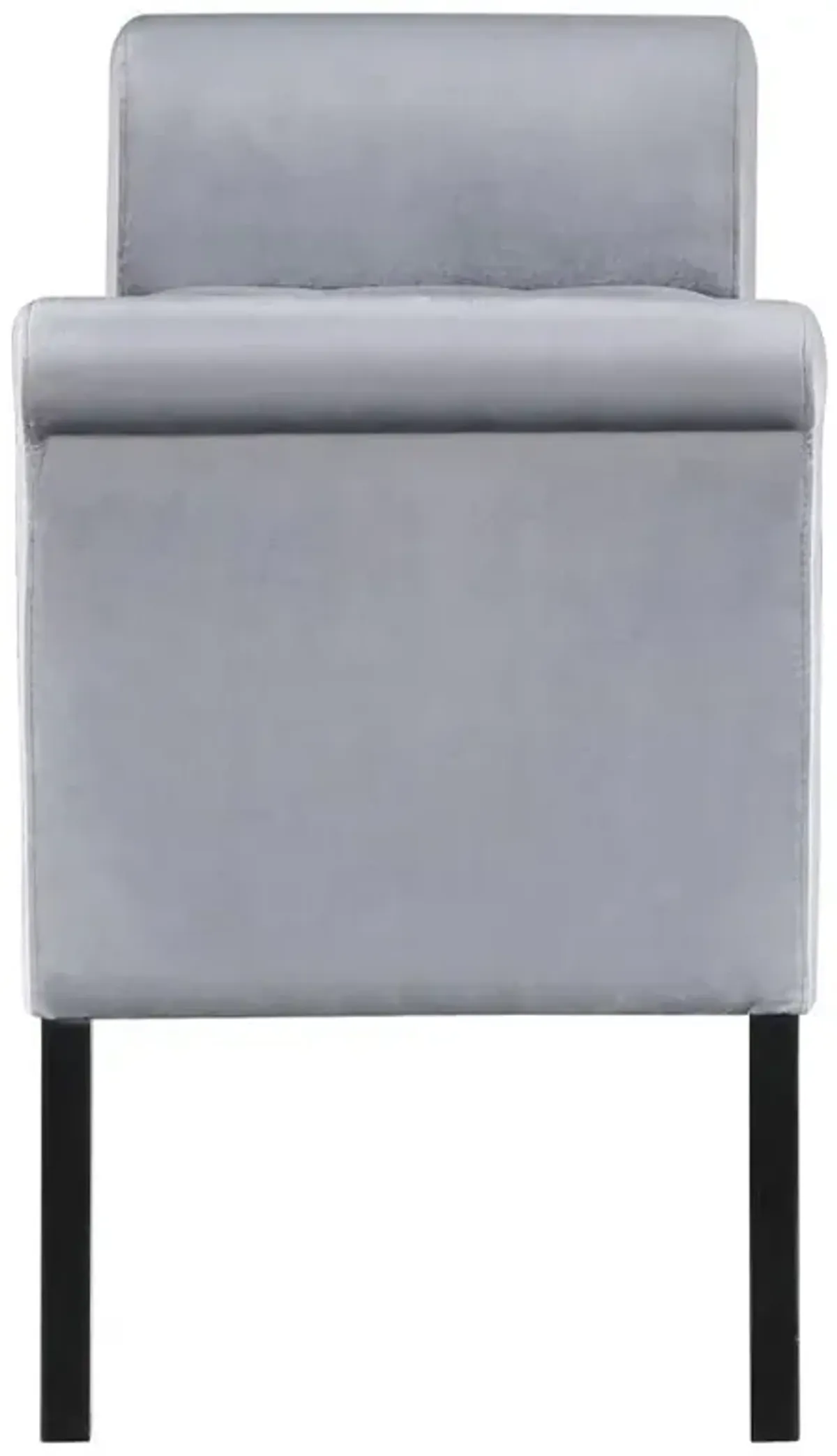 Farrah - Velvet Upholstered Rolled Arm Storage Bench