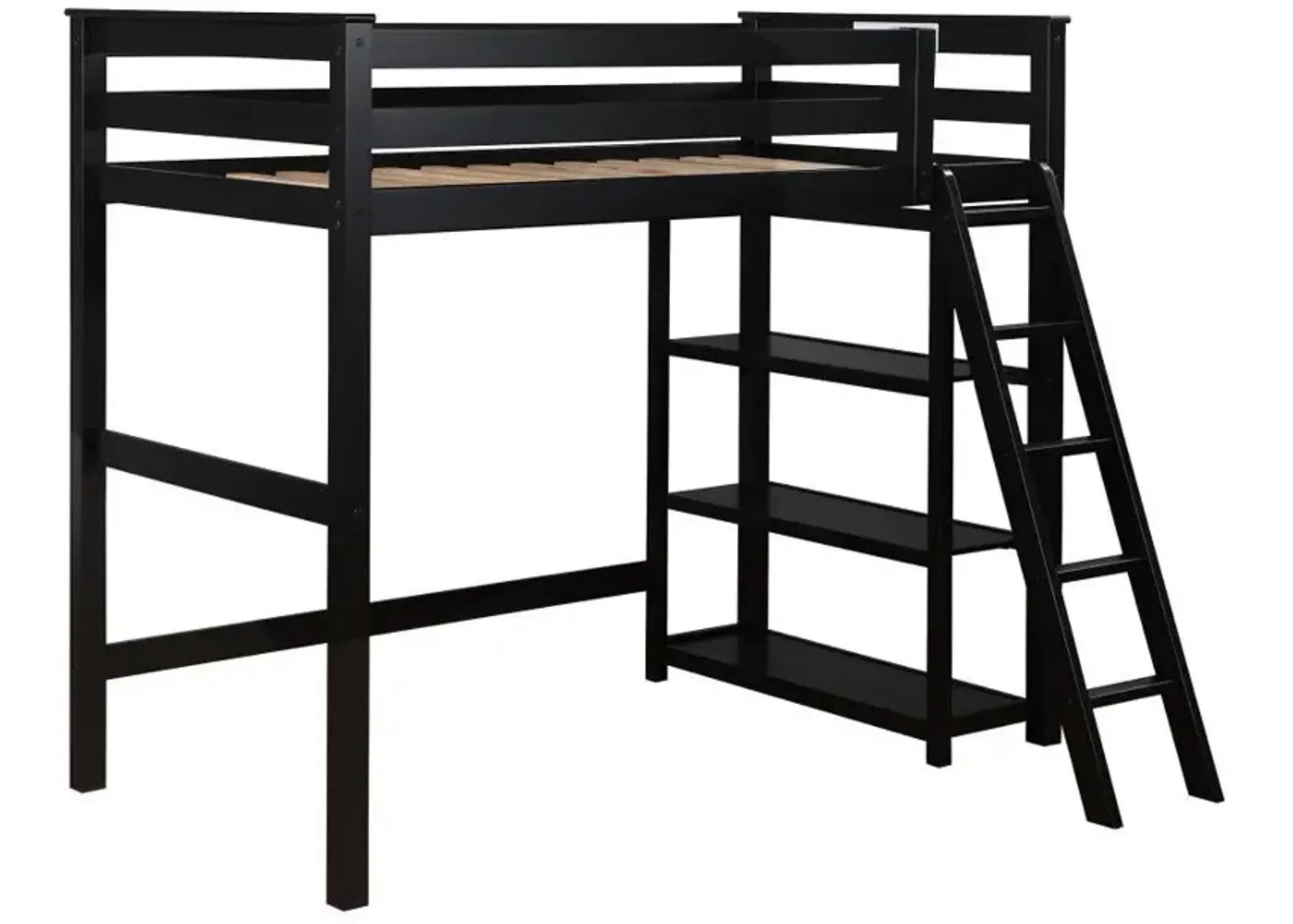 Anica - 3-Shelf Wood Loft Bed