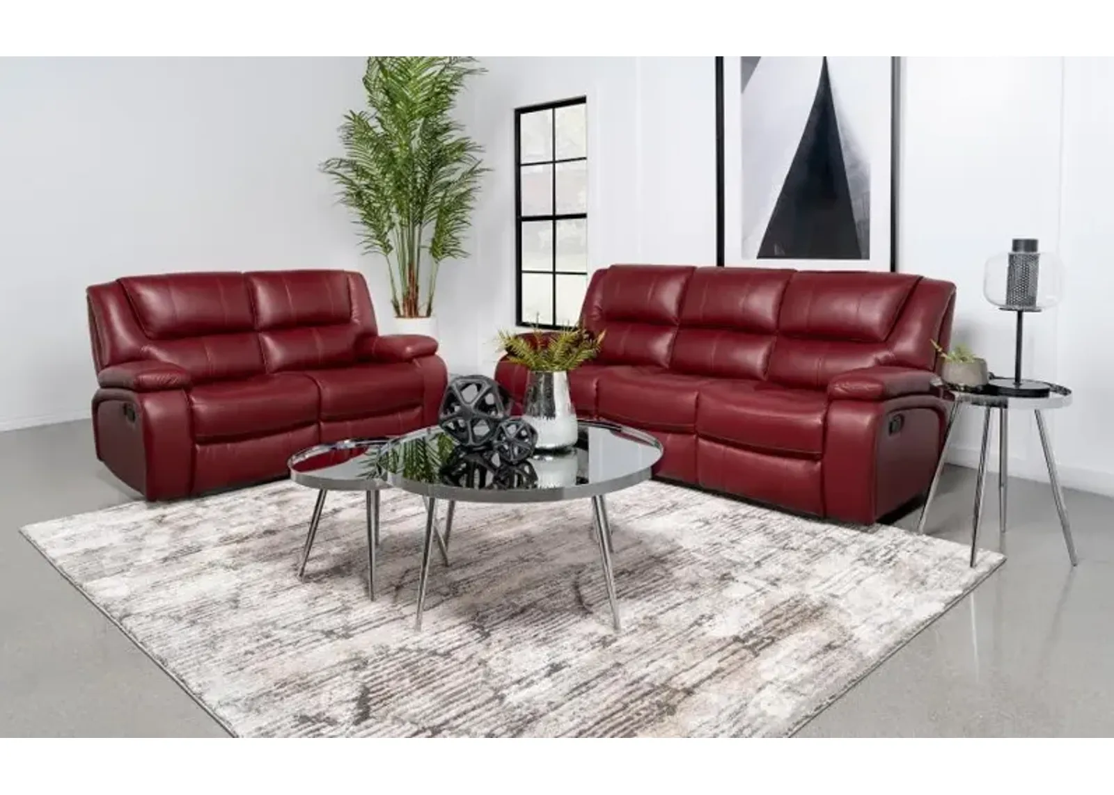 Camila - Upholstered Reclining Sofa Set