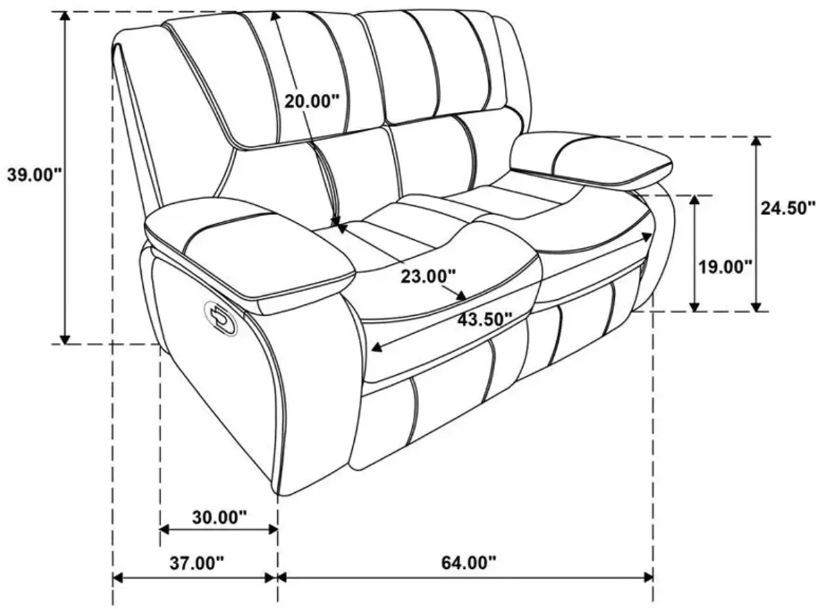 Camila - Upholstered Reclining Sofa Set