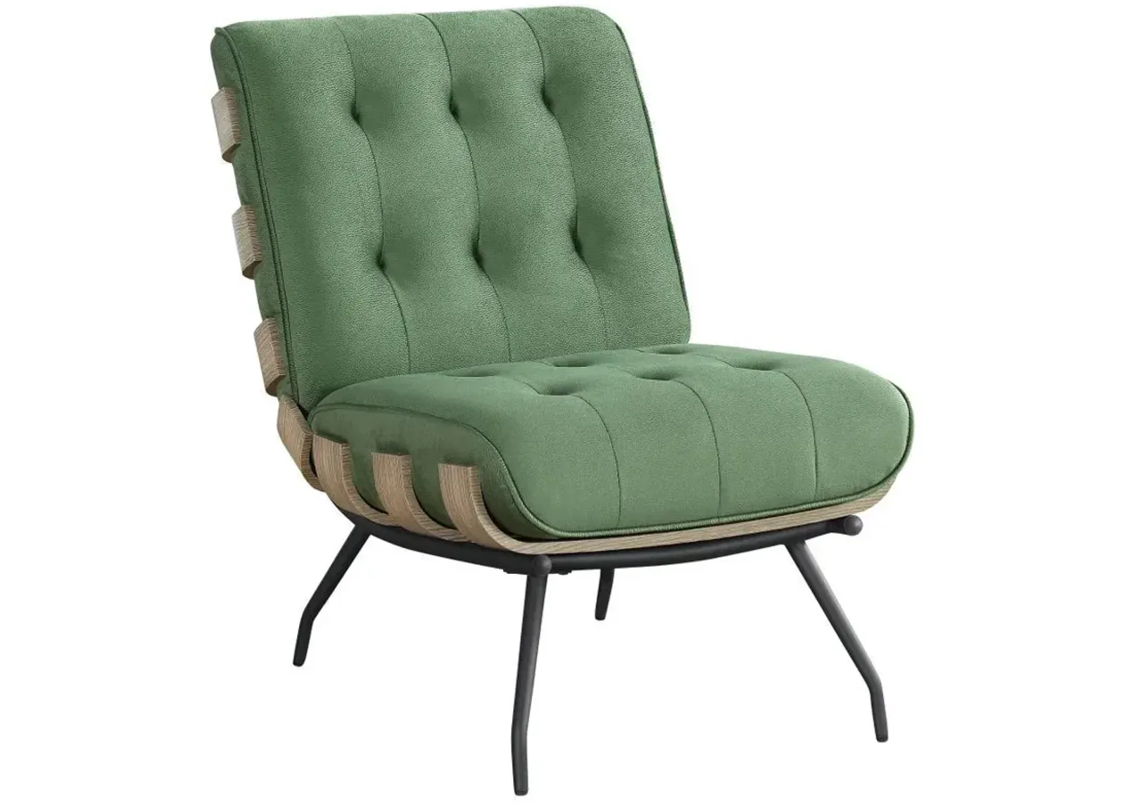 Aloma - Upholstered Tufted Armless Accent Chair