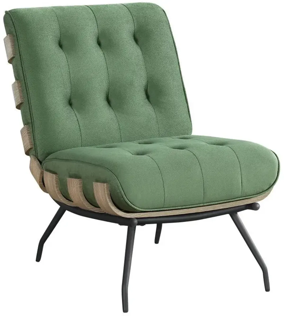 Aloma - Upholstered Tufted Armless Accent Chair