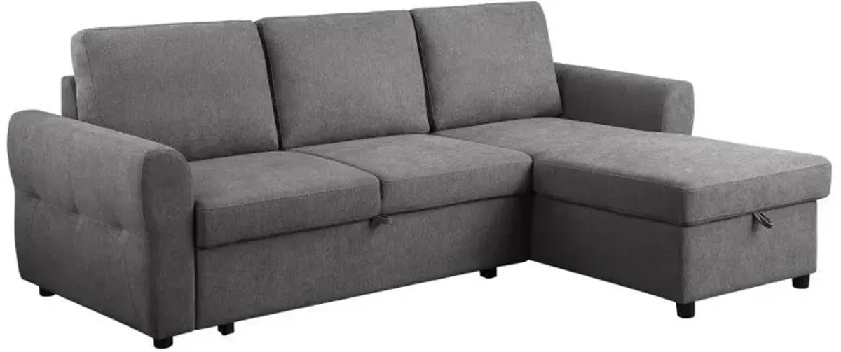 Samantha - Upholstered Storage Sleeper Sectional Sofa