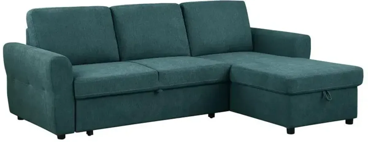 Samantha - Upholstered Storage Sleeper Sectional Sofa