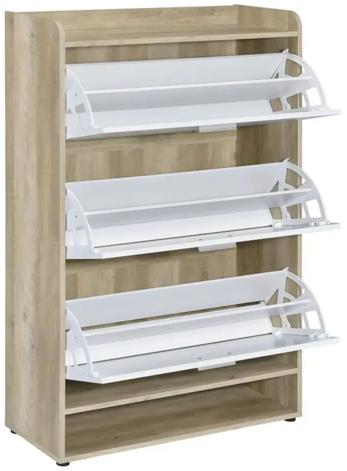 Denia - 3-Tier Engineered Wood Shoe Cabinet