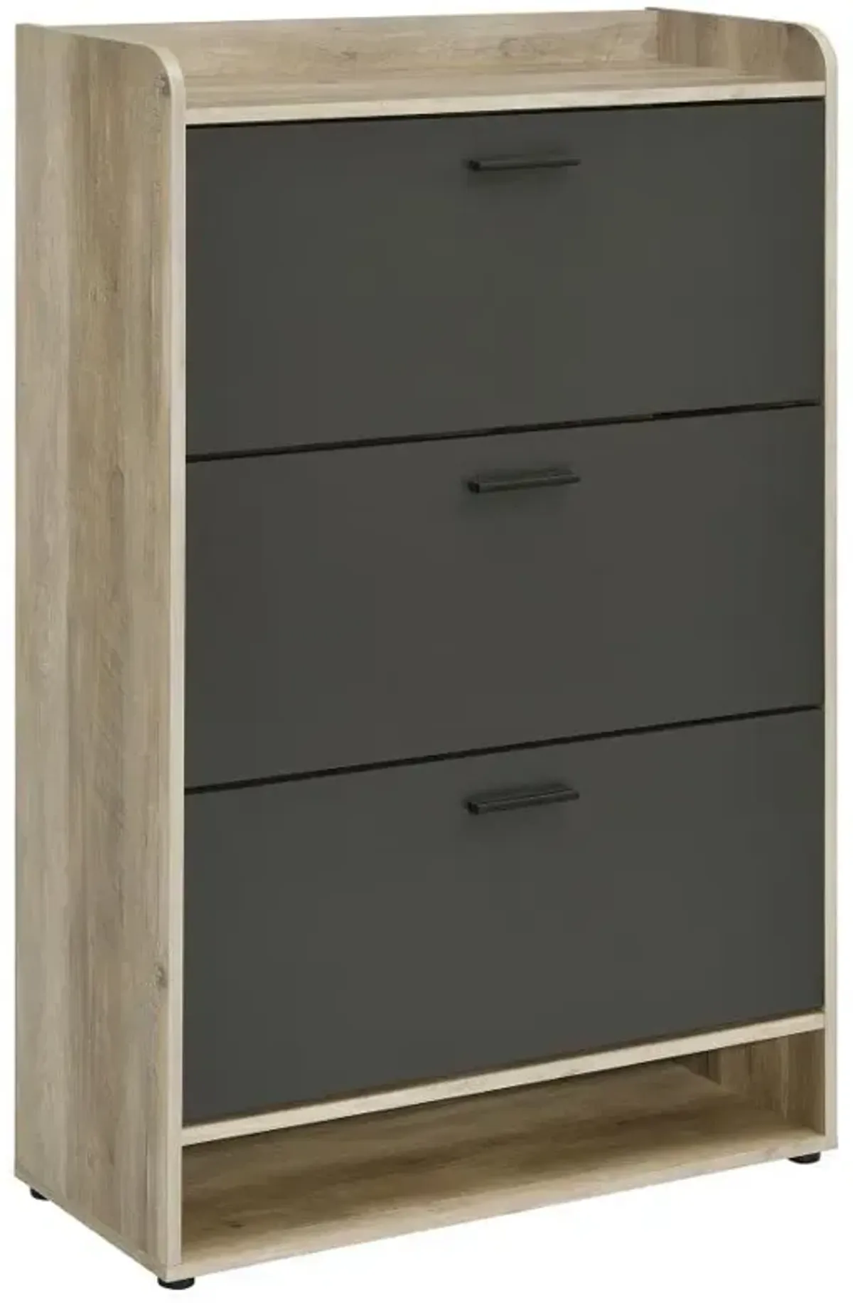 Denia - 3-Tier Engineered Wood Shoe Cabinet