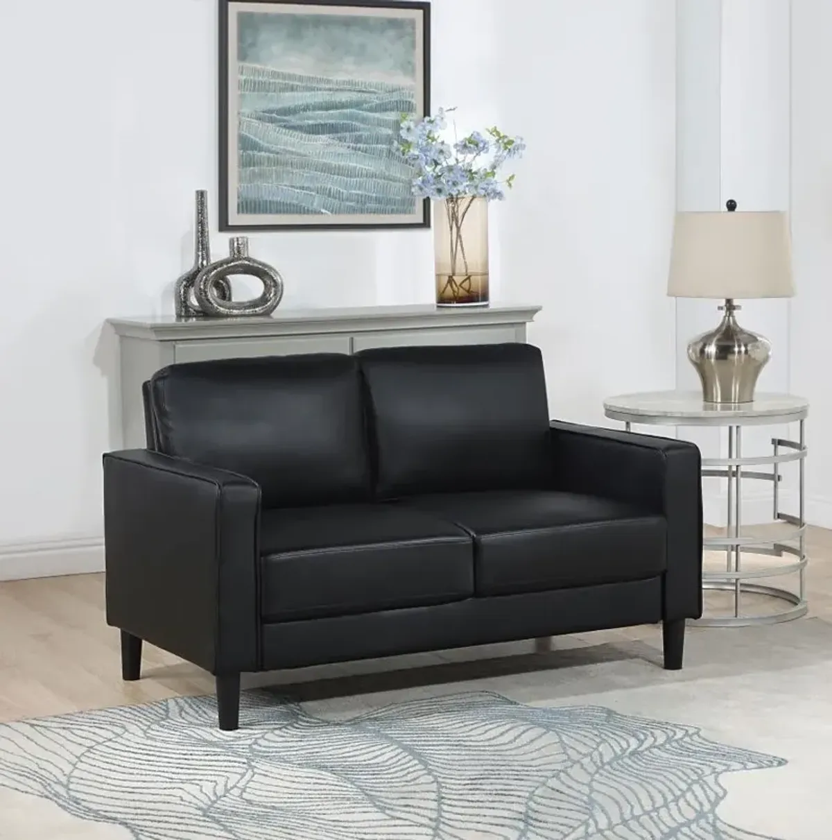 Ruth - Upholstered Track Arm Loveseat