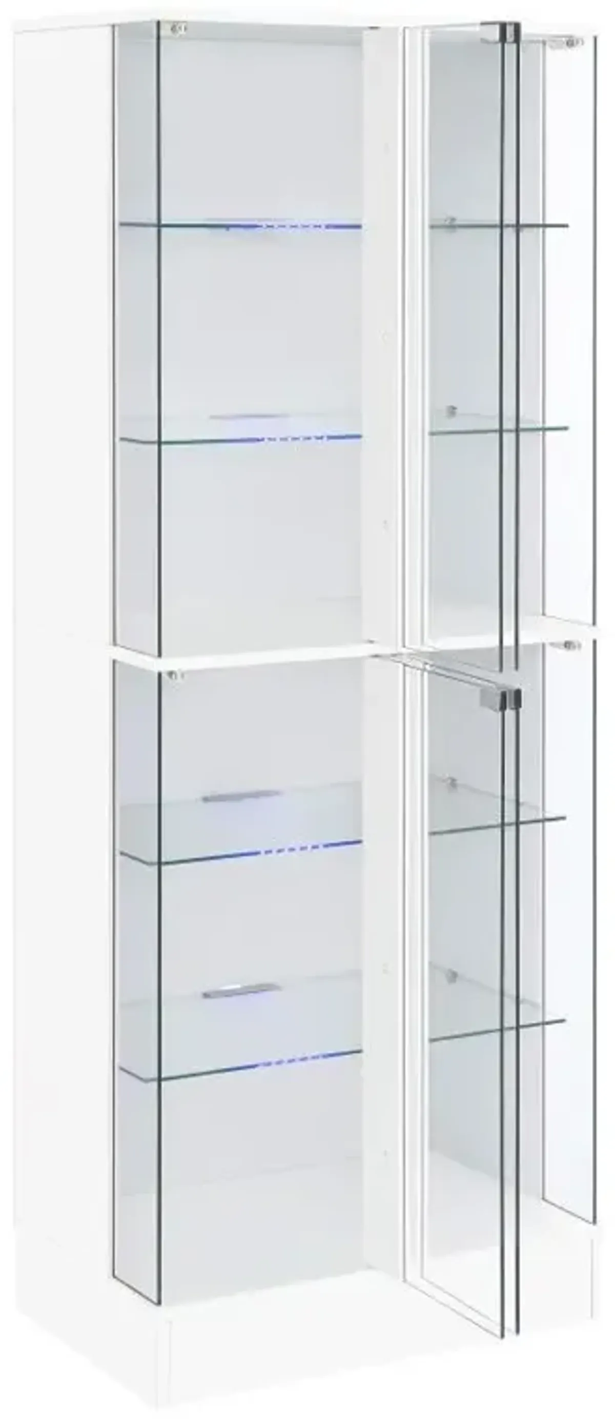 Cabra - 4-door LED Curio Display Cabinet