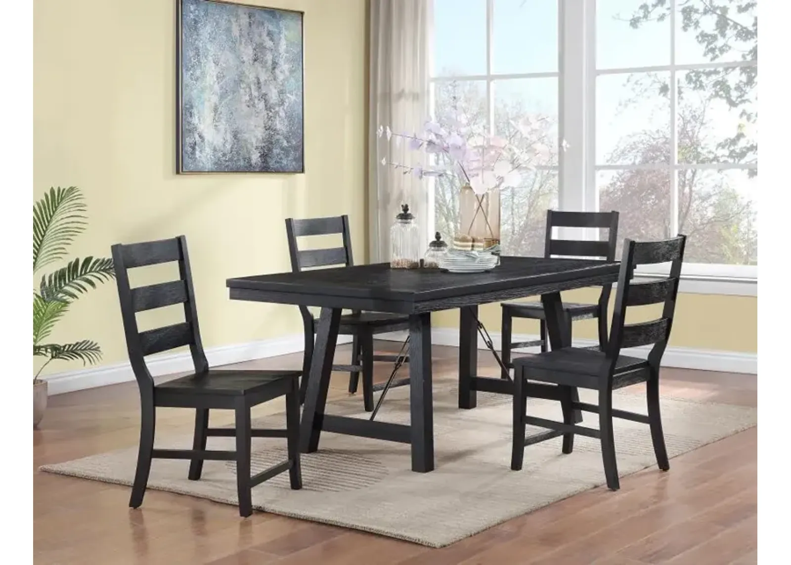 Newport - Rectangular Trestle Dining Table Set