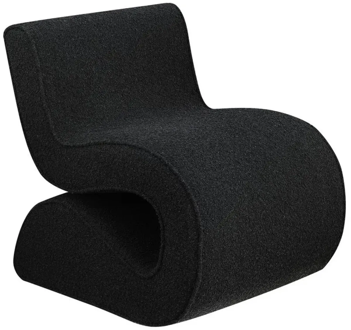 Ronea - Boucle Upholstered Armless Curved Chair