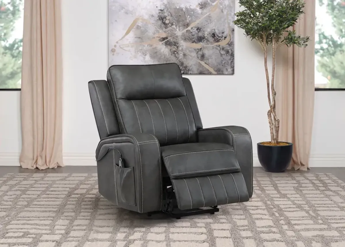 Raelynn - Upholstered Track Arm Recliner