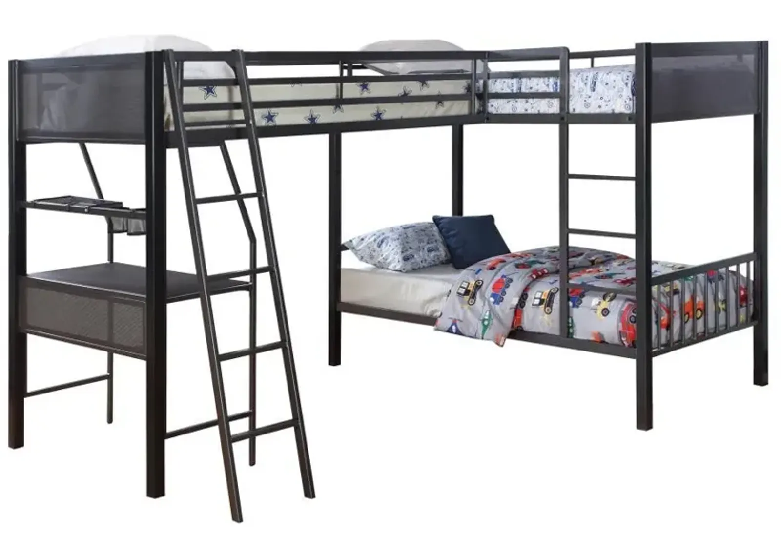 Meyers - Metal Bunk Bed With Loft